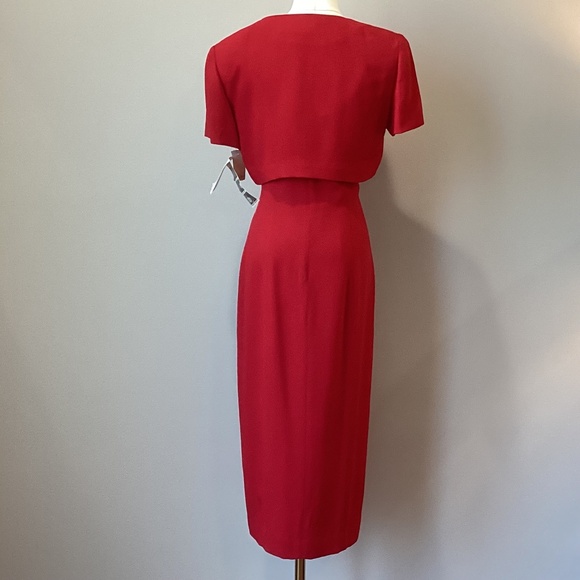 **NWT** Donna Rico Evening Dress with removable Bolero Jacket - Size 8P - Picture 4 of 11